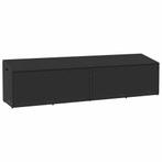 vidaXL Tuinbox 220x50x58 cm poly rattan zwart, Verzenden, Nieuw