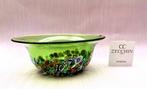Murano - CC Zecchin - Kom - Groene kom met Millefiore -, Antiek en Kunst, Antiek | Glas en Kristal