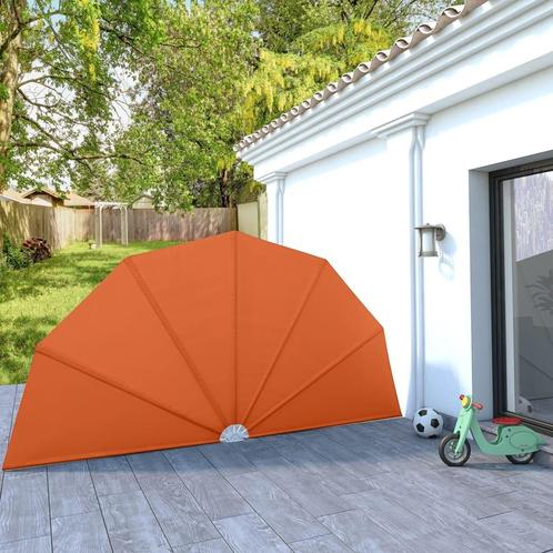 vidaXL Terrasscherm inklapbaar 200 cm terracottakleurig, Tuin en Terras, Zonneschermen, Nieuw, Verzenden