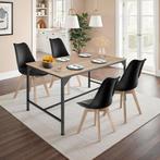 Eettafel Belfast industrieel 120x75x75cm - Industrieel licht, Huis en Inrichting, Tafels | Eettafels, Verzenden, Nieuw