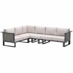Garden Impressions Gabon hoek loungeset 4-delig taupe, Tuin en Terras, Tuinsets en Loungesets, Verzenden, Nieuw
