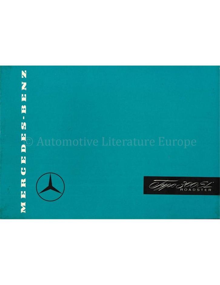 1957 MERCEDES BENZ 300 SL ROADSTER BROCHURE ENGELS, Boeken, Auto's | Folders en Tijdschriften