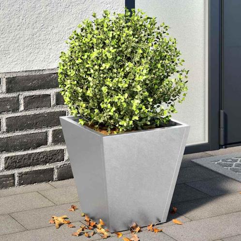 vidaXL Plantenbakken 2 st 30x30x30 cm gegalvaniseerd staal, Tuin en Terras, Bloembakken en Plantenbakken, Nieuw, Metaal, Verzenden