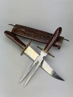 Tafelmes - Staal, Messing, Hout - Set de trinciante, Antiek en Kunst