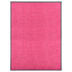 vidaXL Deurmat wasbaar 90x120 cm roze, Verzenden, Nieuw