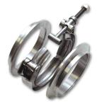 Vibrant T304 SS V-Band Flange Assembly for 3.5in O.D. Tubing, Ophalen of Verzenden