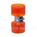 Rollenset 2 Polyurethaan rollen 75x120 mm op kantelblokje 30, Ophalen of Verzenden, Nieuw