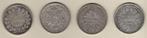 Frankrijk. 5 Francs 1834 a 1873 (lot de 4 monnaies en
