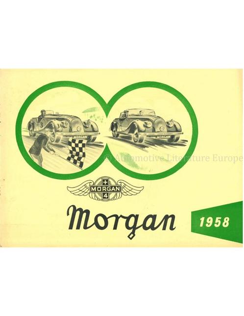 1958 MORGAN PROGRAMMA BROCHURE ENGLISH, Boeken, Auto's | Folders en Tijdschriften