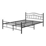 Metalen bed twijfelaar Florenz incl. bedbodem 140x200 zwart, Huis en Inrichting, Slaapkamer | Bedden, Verzenden, Nieuw