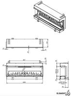 Element4 Elite 100 3-zijdig, Huis en Inrichting, Kachels, Ophalen of Verzenden, Nieuw, Hout, Vrijstaand