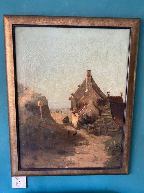 Hollandse School (XIX) - Terug van de visvangst, Antiek en Kunst, Kunst | Schilderijen | Klassiek