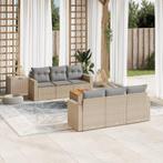 vidaXL 7-delige Loungeset met kussens poly rattan beige, Tuin en Terras, Tuinsets en Loungesets, Verzenden, Nieuw, Rotan, Loungeset