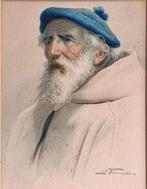 Antonio Enrico Fiorentino (1894-1962) - Vecchio pescatore, Antiek en Kunst