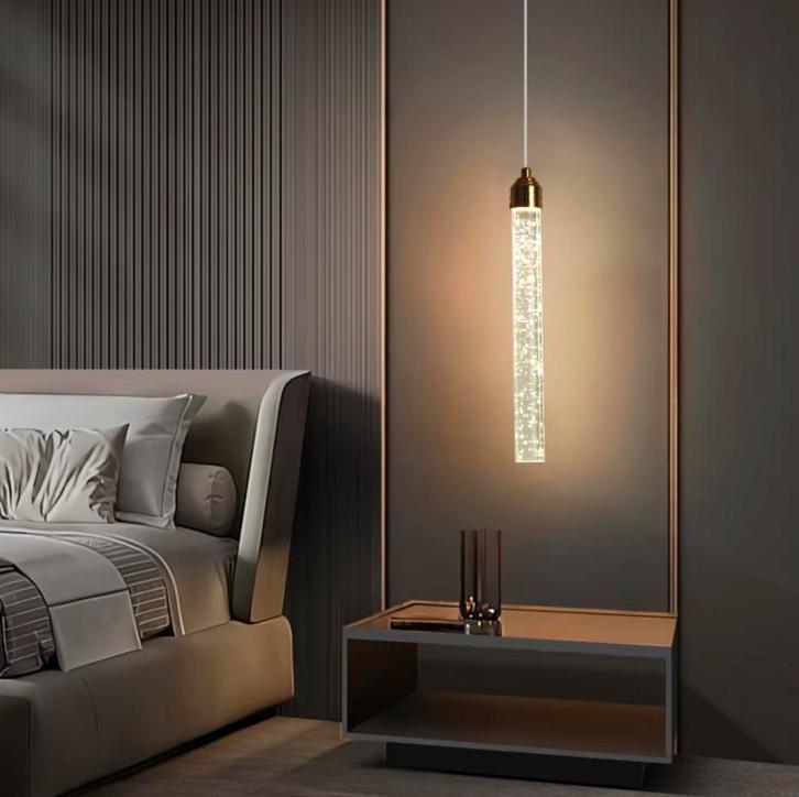 Nordic Crystal Led Hanglamp – Moderne Sfeervolle Plafondlamp, Huis en Inrichting, Lampen | Hanglampen, Nieuw, Verzenden