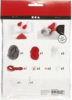 Diykit pakket hobbyset kerstkabouter zelf maken santa set 3, Hobby en Vrije tijd, Knutselen, Ophalen of Verzenden, Nieuw