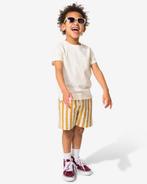 HEMA Kinder korte broek strepen lichtbruin, Verzenden, Nieuw