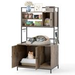 LIVSK Kattenkast - 2-in-1 Kattenbak en Opbergmeubel - 3 Open, Verzenden, Nieuw