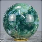 Topkwaliteit natuurlijk zeer artistiek mosagaat Bol- 1631.11, Verzamelen, Mineralen en Fossielen