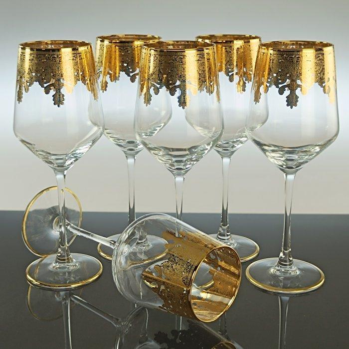 Kelk (6) - 24 kt goud, Antiek en Kunst, Antiek | Meubels | Tafels