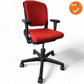 Ahrend 230 bureaustoel - Medium rug - Rode stoffering
