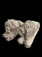sculptuur, Leoni base bassa - 14 cm - marmerstof, Antiek en Kunst