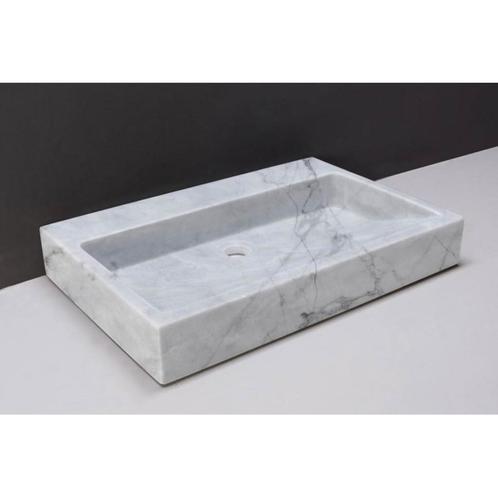 Wastafel Forzalaqua Palermo Carrara Gepolijst 60x40x9 cm, Doe-het-zelf en Verbouw, Sanitair, Overige typen, Nieuw, Ophalen of Verzenden