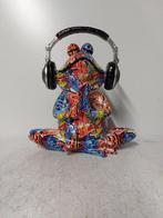 Beeld, street Art musical frog - 29 cm - polyresin