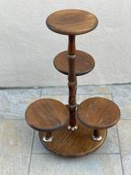 Plantentafel - Hout, Metaal - Potplanten x 4, Antiek en Kunst