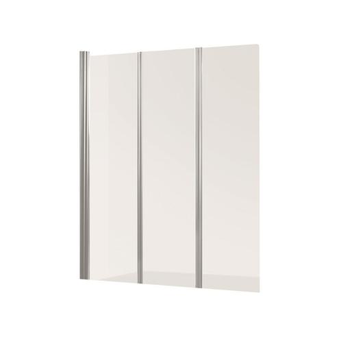 Badwand VM Go Malia 3-delig 130x140cm Scharnierend Chroom, Doe-het-zelf en Verbouw, Sanitair, Bad, Nieuw, Chroom, Ophalen of Verzenden