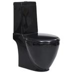Zwarte Keramiek Toilet | - Tweedekansje | Badkamer Upgrade!, Ophalen of Verzenden, Nieuw, Steen, Toilet