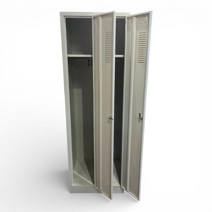 Garderobe kledingkast, vrijstaand, 180x59x50 cm, lichtgrijs, Huis en Inrichting, Woonaccessoires | Kapstokken, Gebruikt, Ophalen of Verzenden