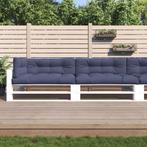 vidaXL Palletkussens 5 st stof marineblauw, Huis en Inrichting, Woonaccessoires | Kussens, Verzenden, Nieuw, Blauw