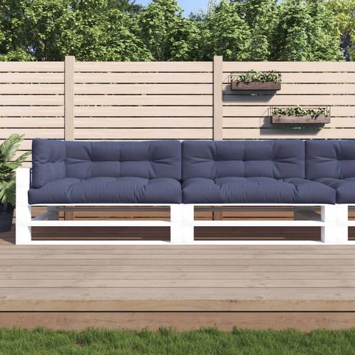 vidaXL Palletkussens 5 st stof marineblauw, Huis en Inrichting, Woonaccessoires | Kussens, Blauw, Nieuw, Verzenden