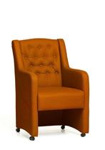 Eetkamerstoel Norwich - eetkamerstoelen - Goud, Nieuw, Stof