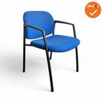 Vergaderstoel - Ahrend 320 - blauwe stoffering - zwart frame, Vergader- of Presentatieruimte, Ophalen of Verzenden, Gebruikt, Stoel