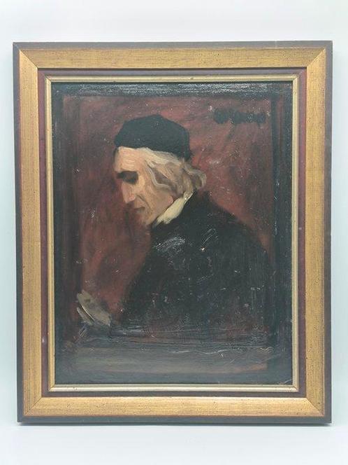 Leo Samberger (1861-1949) - Porträt eines lesenden alten, Antiek en Kunst, Kunst | Schilderijen | Klassiek