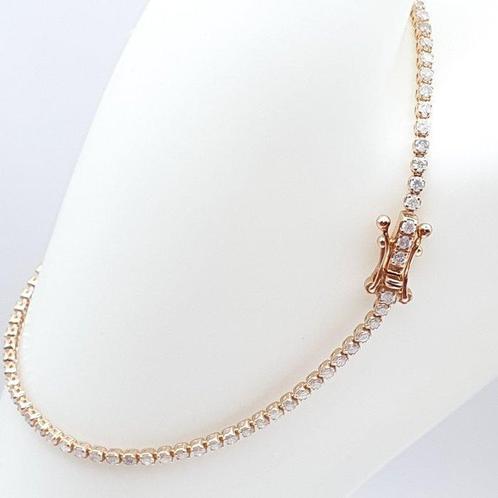 Armband - 18 karaat Roségoud - 1.00ct. tw. Diamant, Sieraden, Tassen en Uiterlijk, Armbanden