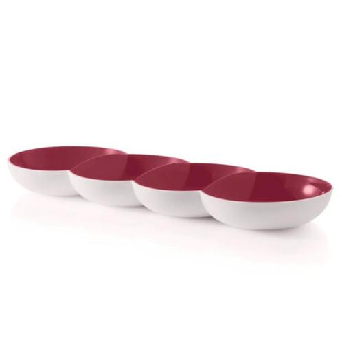 Tupperware Allegra Tapasschaal Rood/wit, Huis en Inrichting, Keuken | Tupperware, Wit, Rood, Nieuw, Ophalen of Verzenden