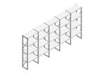 Voordeelrij Nedcon SF Legbordstelling 2500x5030x500mm hxbxd