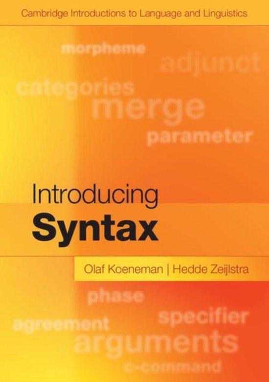 Introducing Syntax, 9781107480643, Boeken, Studieboeken en Cursussen, Zo goed als nieuw, Verzenden