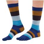 TOETOE Everyday Mid-Calf Heren teensokken  Blauw/Donkerblauw, Verzenden, Nieuw, Kleding