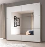 Kledingkast Edison - Wit - Eiken - 221 cm, Huis en Inrichting, Nieuw, Modern, 50 tot 75 cm, Verzenden