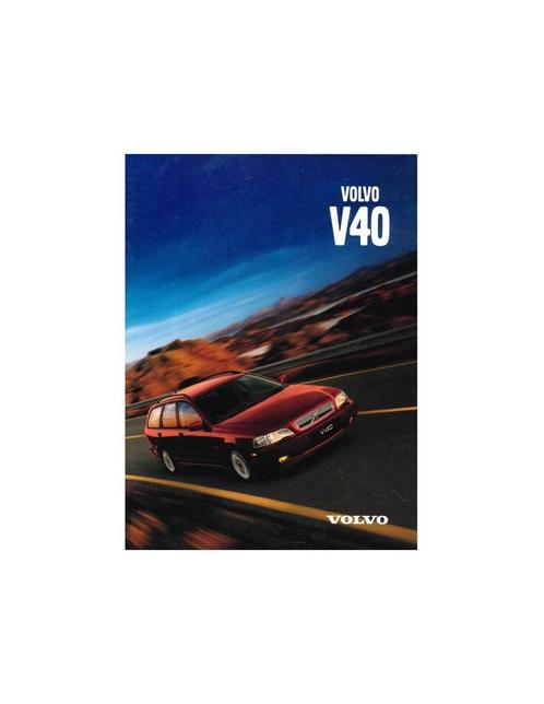 1998 VOLVO V40 BROCHURE ENGELS, Boeken, Auto's | Folders en Tijdschriften, Volvo