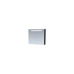 Spiegelkast Double Face Exclusive Line 80cm Hoogglans Zwart, Ophalen of Verzenden, Nieuw, Bad