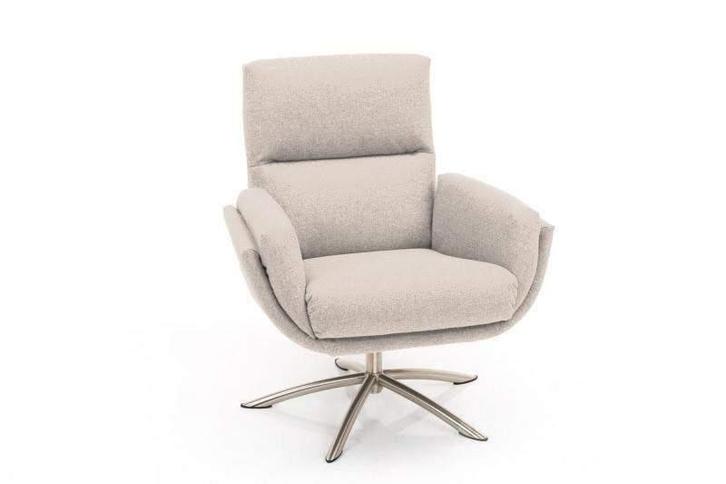 Relaxfauteuil Herxen - relaxfauteuils - Creme, Huis en Inrichting, Stoelen, Nieuw, Stof
