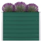 vidaXL Plantenbak verhoogd 100x100x77 cm gegalvaniseerd, 100 cm of meer, Verzenden, Nieuw, Metaal