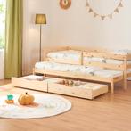 Kinderbed Sonkajärvi met onderschuifbed en matras 90x200 cm, Verzenden, Nieuw