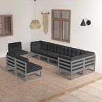 vidaXL 9-delige Loungeset met kussens massief grenenhout, Tuin en Terras, Tuinsets en Loungesets, Verzenden, Nieuw, Loungeset