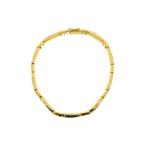 Bicolor gouden gematteerde armband | 20 cm (witgoud), Sieraden, Tassen en Uiterlijk, Armbanden, Ophalen of Verzenden, Gebruikt